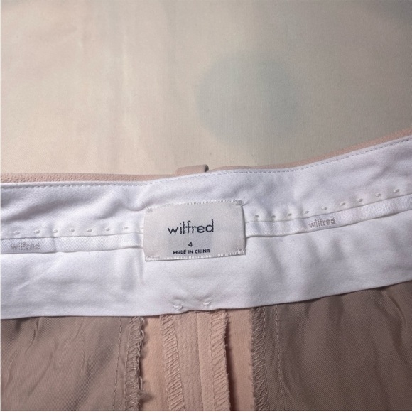 Aritzia- The Effortless Pants Yellow Beige Cream Size 4 Wide Leg - Picture 8 of 10